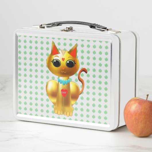 Lunch Box Chat de bonne chance (En situation)