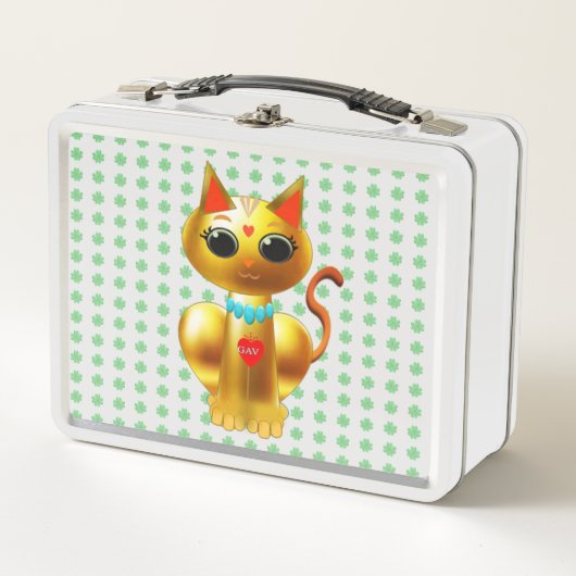 Lunch Box Chat de bonne fortune mignon (Devant)
