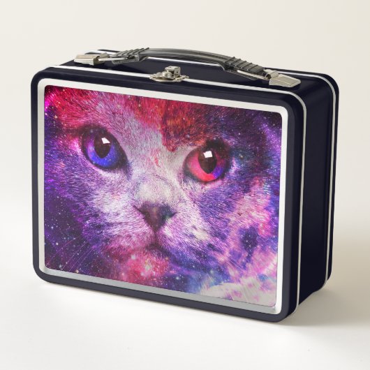 Lunch Box Chat de la galaxie violette (Devant)