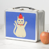 Lunch Box Chat de Noël mignon (En situation)