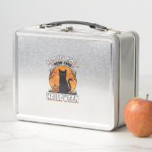 Lunch Box Chat d'Halloween Meow-Some Dessin de Gravure Vinta (En situation)