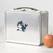 Lunch Box Chat en costume Orca (En situation)
