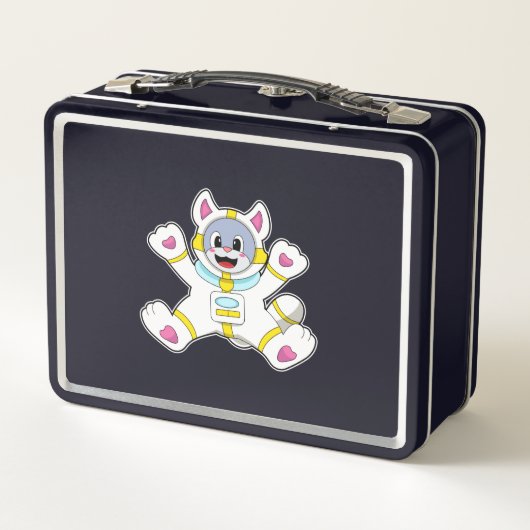 Lunch Box Chat en tant qu'astronaute en costume (Dos)