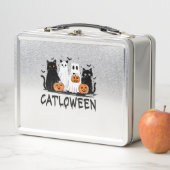 Lunch Box Chat fantôme d'Halloween Catloween Drôle de chat n (En situation)