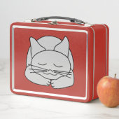 Lunch Box Chat gris dormant (En situation)