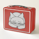 Lunch Box Chat Gris Endormi (Dos)