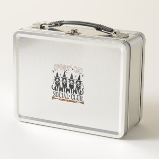 Lunch Box Chat Halloween Éffrayant Kitten Lover Tricot Ou Tr