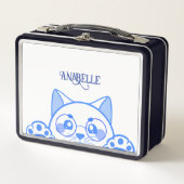 Lunch Box Chat Joli Avec Lunettes Rondes (Devant)