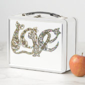 Lunch Box Chat Letting Amour Monogramme Alphabet (En situation)