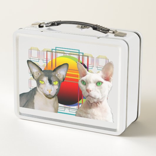 Lunch Box Chat Ninja Devon Rex Casper de Sphynx (Dos)
