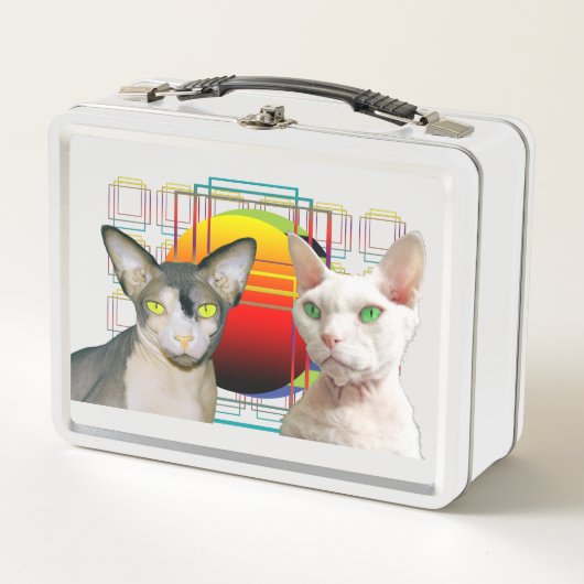 Lunch Box Chat Ninja Devon Rex Casper de Sphynx (Devant)