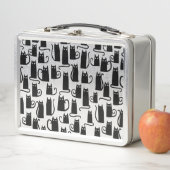 Lunch Box Chat noir amusant (En situation)