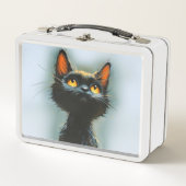 Lunch Box Chat noir enchanté (Devant)