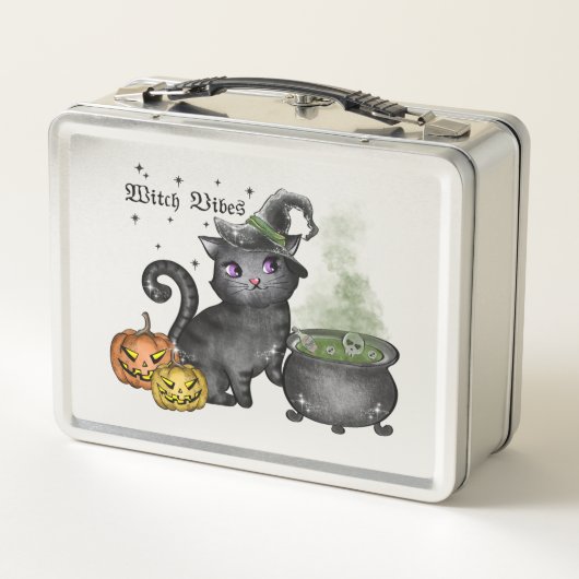 Lunch Box Chat noir sorcière | Vibes sorcières (Dos)