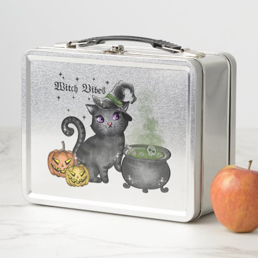 Lunch Box Chat noir sorcière | Vibes sorcières (En situation)