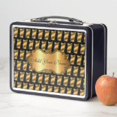 Lunch Box Chat Or Moderne Luxe Ajouter Votre Texte (En situation)