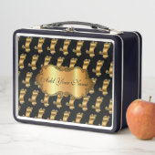 Lunch Box Chat Or Moderne Luxe Ajouter Votre Texte (En situation)