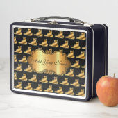 Lunch Box Chat Or Moderne Luxe Ajouter Votre Texte (En situation)