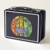 Lunch Box Chat psychédélique - Trippy Feline Art (Dos)