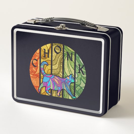 Lunch Box Chat psychédélique - Trippy Feline Art (Devant)