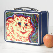 Lunch Box Chat psychédélique vintage par Louis Wain (En situation)