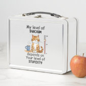 Lunch Box Chat Sarcastique - Drôle Orange Art (En situation)