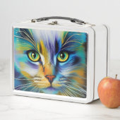Lunch Box Chaton siamois coloré de près (En situation)