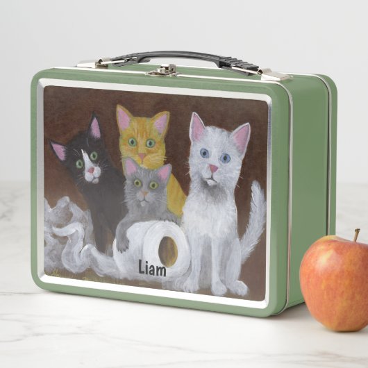 Lunch Box Chatons Joueurs (En situation)