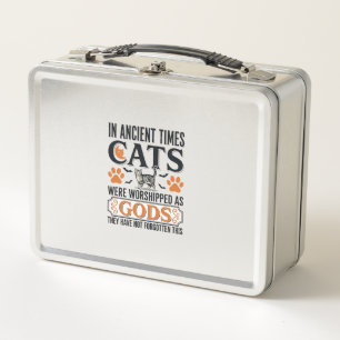 Lunch Box Chats Anciens Drôles Adorés Comme Dieux Chemise Vi