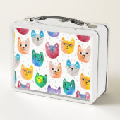 Lunch Box Chats aquarelles et amis (Dos)