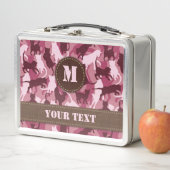 Lunch Box Chats Camouflage rose (En situation)