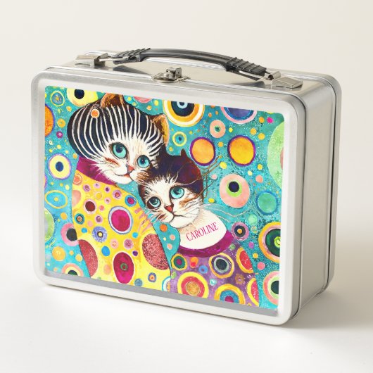 Lunch Box Chats Cool Abstraits fous (Devant)