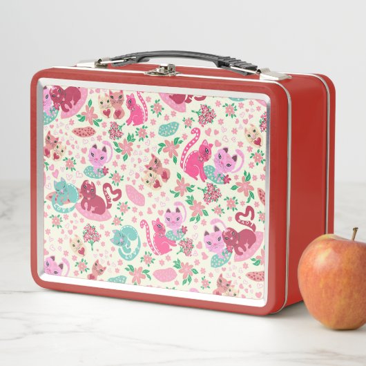 Lunch Box Chats en amour Double face Cute Animaux de compagn (En situation)