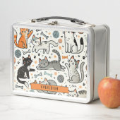 Lunch Box Chats et fils personnalisés (En situation)
