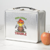 Lunch Box Chaudière Double Travail Problème Halloween Chat N (En situation)