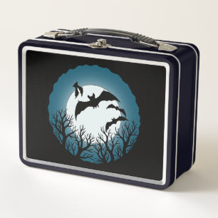 Lunch Box Chauves-souris et arbres contre la lune