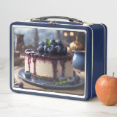 Lunch Box Cheesecake aux bleuets (En situation)