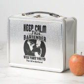 Lunch Box Chemise Bartender - Gardez Le Calme Cette T-shirt  (En situation)