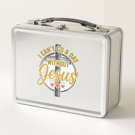 Lunch Box Chemise de conception de typographie chrétienne Jé (Devant)