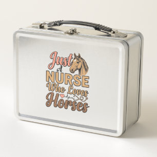 Lunch Box Chemise de gravure vintage d'infirmière qui aime l