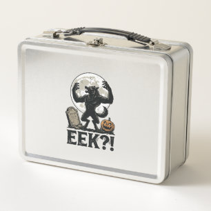 Lunch Box Chemise de loup-garou Halloween Gravure vintage Lu