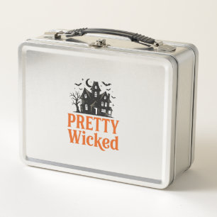Lunch Box Chemise de maison hantée Halloween vintage Pretty