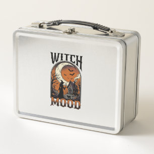 Lunch Box Chemise de sorcière Halloween Design de Lune Hanté