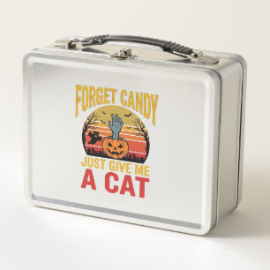 Lunch Box Chemise drôle de bonbons pour amateur de chats Hal