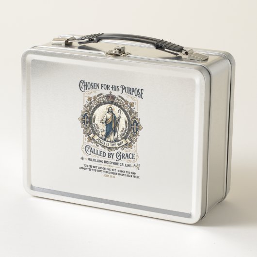 Lunch Box Chemise Électricien Jésus Conception à base de foi (Devant)