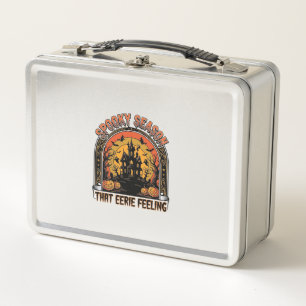 Lunch Box Chemise Halloween Vintage Sentiment de Saison Somb