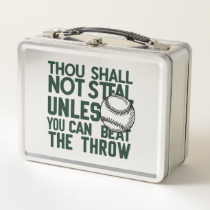 Lunch Box Chemise Humour volante de baseball