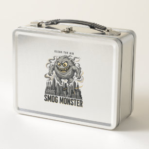 Lunch Box Chemise Monstre de Smog Gravure Vintage Éco Averti