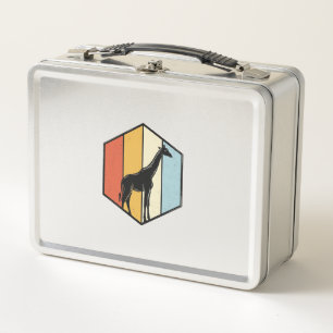 Lunch Box Chemise vectorielle de safari géométrique girafe v