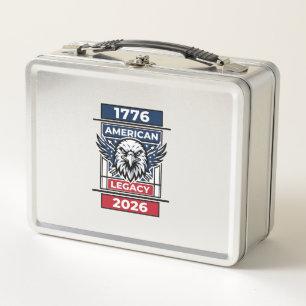 Lunch Box Chemise Vintage Eagle 1776 2026 Typographie Patrio